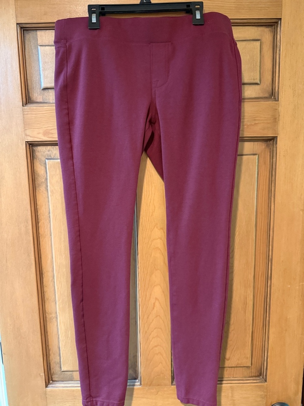 Burgundy Stretch Leggings